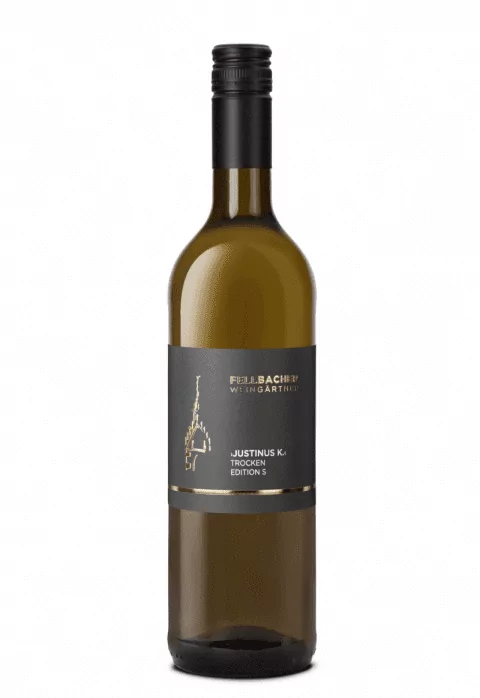 Flasche Weißwein der Rebsorte Kerner aus der Edition S der Fellbacher Weingärtner eG