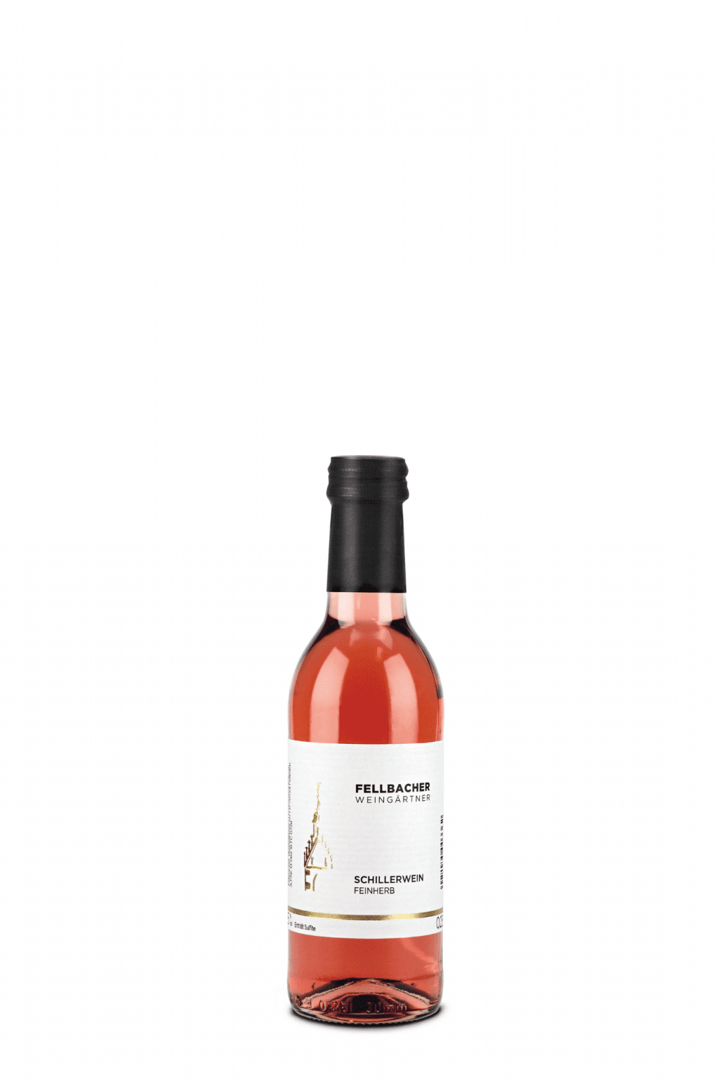 Flasche mit Schillerwein in der 0,25l Flasche der Fellbacher Weingärtner eG