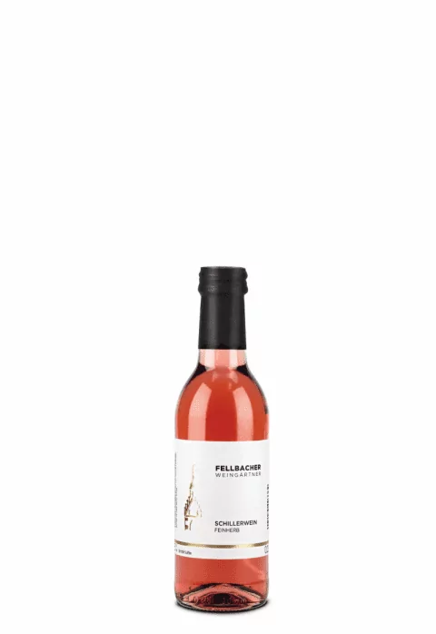 Flasche mit Schillerwein in der 0,25l Flasche der Fellbacher Weingärtner eG