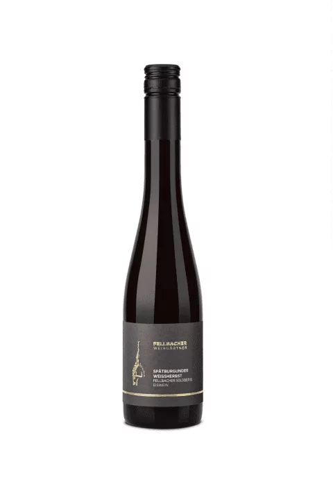 Flasche mit Roséwein der Rebsorte Spätburgunder ausgebaut als Eiswein der Fellbacher Weingärtner eG