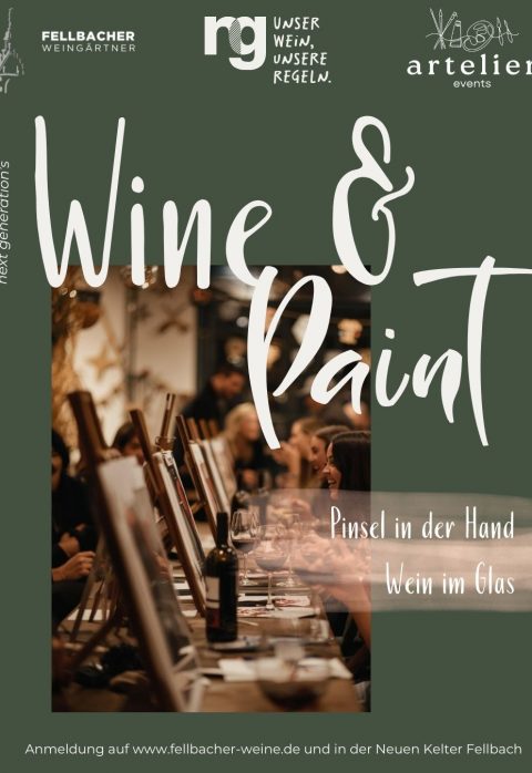 Veranstaltungplakat Wine & Paint mit der Next Generation